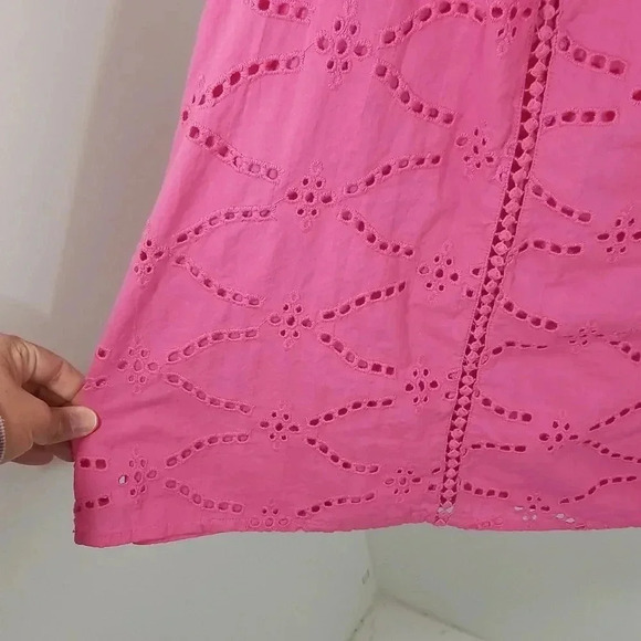 {Lane Bryant} Classic Short-Sleeve Eyelet Mix Tee - Picture 7 of 12